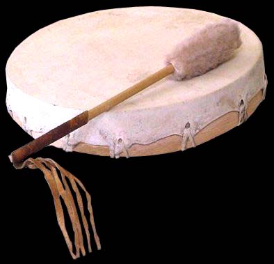 Deerskin Drum of the North American First Peoiples